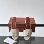 Summer Charms Sandals White Suede Goatskin