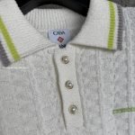 Tennis Boucle Polo Shirt In White