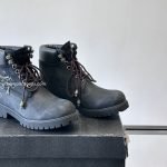 Timberland X Ch Triple Cross Patch Boots In Black