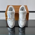 Trainer Sneakers Grey Textured Calfskin 1Akcja