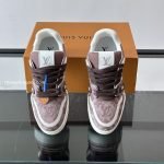 Trainer Sneakers Taupe Brown Canvas 1Akbam