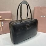 Beau Nappa Leather Bag In Coffee Brown