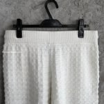White Boucle Shorts