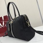 Borsetto Large Boston Bag Grey And Black GG Canvas