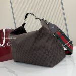 Brera Large Crossbody Bag Dark Brown GG Canvas