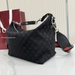 Brera Medium Crossbody Bag Black GG Canvas