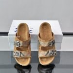 Check Suede Urchin Sandals In Brown – Bbrs7