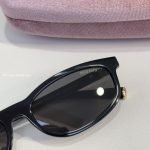 Acetate Oval Sunglasses In Black Mua06S-F – Sg203