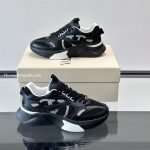 Demivee Mesh And Suede Sneakers In Black – Vl225