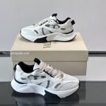 Demivee Mesh And Suede Sneakers In White – Vl224