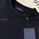 Flock Print Gradient Long-Sleeved Crewneck In Black 1Ak7Mj – Sk800