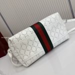 Giglio Small Tote Bag White GG Leather