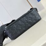 Alpha Messenger Bag Black Monogram Shadow Calfskin Leather M28785