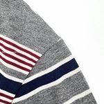 Grey Long-Sleeved Striped T-Shirt In Grey – Sk764