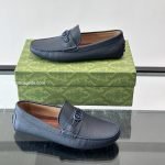 Havel Interlocking G Loafers In Blue – Gc564