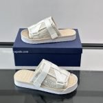 Alpha Sandals Off-White Oblique Jacquard – Cds43