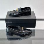 Ma Chain Leather Loafers In Black – Ri98