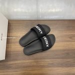 Ma Logo Embossed Slides In Black