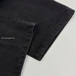 Anagram Baggy Denim Pants In Black