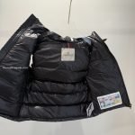 Moncler Ania Hooded Down Gilet In Black