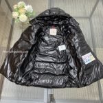 Moncler Enfant Moka Down Coat In Black
