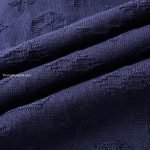 Monogram Short-Sleeved Crewneck In Navy Blue 1Ak721