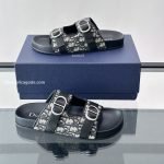 Aqua Sandals Beige And Black Oblique Jacquard – Cd511