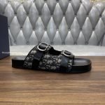 Aqua Sandals Beige And Black Oblique Jacquard – Cds45