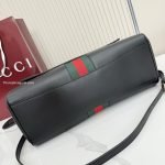 Paparazzo Large Top Handle Bag Black Leather