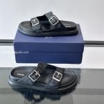Aqua Sandals Black Oblique Jacquard – Cds47