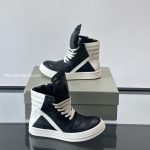 Rick Owens Geobasket High-Top Sneakers In White And Black – Ro41