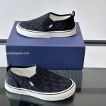 Saltwind Slip-On Sneakers Black Oblique Jacquard – Cd506