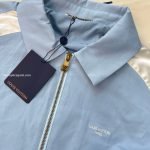 Silk Mix Souvenir Jacket In Pale Blue 1Ak6Lq