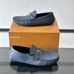 Silverstone Moccasin Navy Blue Grained Calf Leather 1Ahrkl