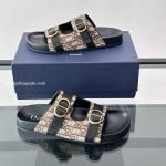 Aqua Sandals Brown Oblique Jacquard – Cd513