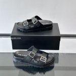 Straps Buckle Sandals In Black – Pds43