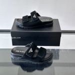 Suede Band Sandals In Navy Blue – Pds45