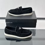 Suede Loafers In Black – Pd295