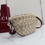 Tag Small Crossbody Bag Sand And Brown GG Canvas