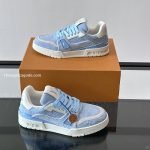 Trainer Sneakers Blue Canvas 1Akbbs