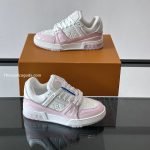 Trainer Sneakers Pink Textured Calfskin 1Akcie