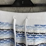Tuck Stitch Shorts In Blue