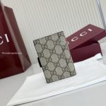 Bi-Color GG Marmont Card Case Black Leather