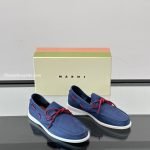 Blue Nubuck Boat Loafers