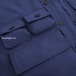 Blue Tara Stretch Nylon Utility Jacket