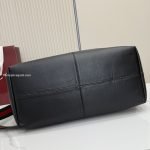 Brera Large Crossbody Bag Black Soft Grainy Leather