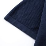 Cotton-Cashmere Short-Sleeved Crewneck In Navy Blue 1Ak6Xl