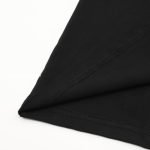 Cotton Jersey T-Shirt In Black With Embroidery