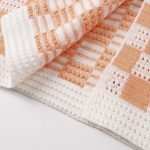 Damier Short-Sleeved Shirt In Orange And White – Sh531