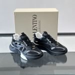 Demivee Mesh And Suede Sneakers In Black – Vl225